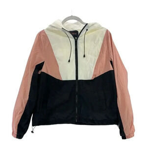 Ambiance Outwear Tri Colored Women's Windbreaker- Size Small